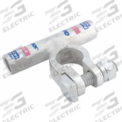 FUSION Battery Terminal: Flag, Solder, 1 ga, 2 ga, Pink Color, Negative, Copper/Tin (MPN 436301N). Key specifications — Contact Material: Copper; Alignment: Flag; Color Code: Pink; Connection Type: Solder; Gauge: 1 ga, 2 ga; Polarity: Negative; Brand: FUSION.