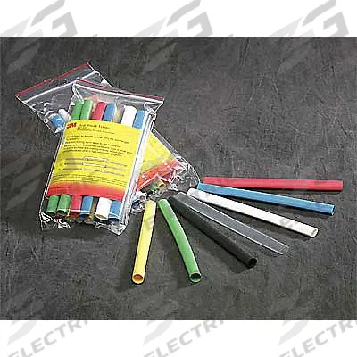 3M Heat Shrink Tubing: 0.75 in I.D. Before Shrinking, 0.38 in I.D. After Shrinking - Standard Heat Shrink Tubing