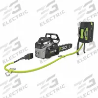 EGO Battery-Powered Chainsaw Kit: 12 in Bar Lg, Top Handle, Auto Chain Oiler, 56 V, 35.2 cc (MPN CSX3003). Key specifications — Brand: EGO.