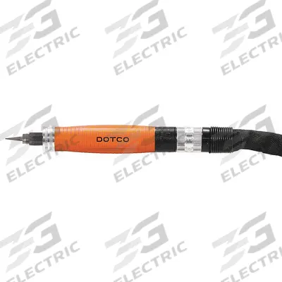 DOTCO Air Pencil Grinder: 0.1 hp, 60,000 RPM Max, Rear Exhaust Location, Shielded - 1/8 in. Collet Pencil Grinders