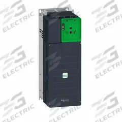 SCHNEIDER Variable Frequency Drive: In Phase Three, Out Phase Three, 50 hp, No Bypass, Programmable (MPN ATV930D37N4ZU). Key specifications — Style: Compact; Color: Black/Green; Output Phase: Three.