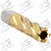 SLUGGER BY FEIN Annular Cutter: 1 1/16 in Cutter Dia, 2 in Max Cutting Dp, TiN, High Speed Steel (MPN 63134269117). Key specifications — attr253884: No; attr253885: TiN; attr253886: High Speed Steel; attr253887: Weldon Flat; attr253888: Fractional Inch; attr277149: SLUGGER BY FEIN.