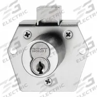 BEST Deadbolt Lock: Coreless, Vertical, Diamond, 2 1/8 in Body Ht, 1 7/8 in Body Wd, SFIC (MPN 5L7RD2606T). Key specifications — attr1313962: Satin Brass; attr1313948: Gold; attr1313954: BEST; attr1313966: Yes but not included; attr1313970: Yes; attr1313973: No.