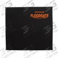 QUICK DAM Doorway Flood Barrier: Fresh Water/Saltwater, 26 in Overall Ht, 25 in Overall Wd (MPN QDFG25). Key specifications — Color: Black; Material: Neoprene; Includes: Frame; Brand: QUICK DAM; For Opening Type: Doorway; For Water Salinity: Saltwater.