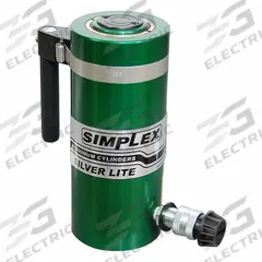 SIMPLEX Cylinder: Single Acting, 100 ton Nominal Capacity, 10 in Nominal Stroke Lg, Aluminum (MPN RAS10010B). Key specifications — attr98927: SIMPLEX.