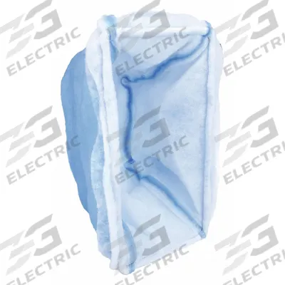 GRAINGER Cube Air Filter: 12 in x 24 in x 10 in, 1 Pockets, Synthetic, Blue/White - 3-Ply Cube Air Filters