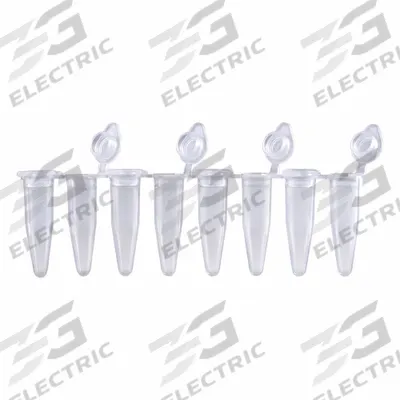 APPROVED VENDOR Strip: PCR Strip, Polypropylene, 0.2 mL Capacity - mL, Round, Natural - Plastic PCR Strip Tubes