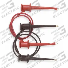 POMONA Test Leads: Black/Red Electrical Current Color, Minigrabber, 2 ft Lg, Nylon (MPN 3781-24-02). Key specifications — attr1330521: POMONA.