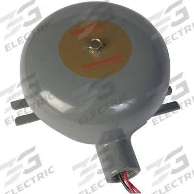 EDWARDS SIGNALING Fire Bell: 20 to 24V DC, Bell Sound, Gray, 83 dB Alarm Volume @ 10 ft - Max - Fire Alarm Bells