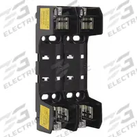 BUSSMANN Fuse Block: Open Block Design, 2 Pole, 600 V AC, Box Lug, Non-Indicating (MPN RM60060-2CR). Key specifications — Brand: BUSSMANN.