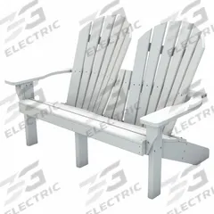 ULTRASITE Adirondack Chair: White, White, Vandal Resistant, 16 in Seat Ht, 47 1/2 in Seat Wd (MPN PB ADRIVWHI). Key specifications — Finish: Vandal Resistant; Frame Color: White; Frame Material: Resinwood; Seat Color: White; Seat Material: Resinwood.