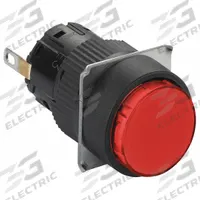 SCHNEIDER ELECTRIC Pilot Light: 16 mm Panel Mounting Hole Dia, LED, Red, XB6E (MPN XB6EAV4BP). Key specifications — Brand: SCHNEIDER.