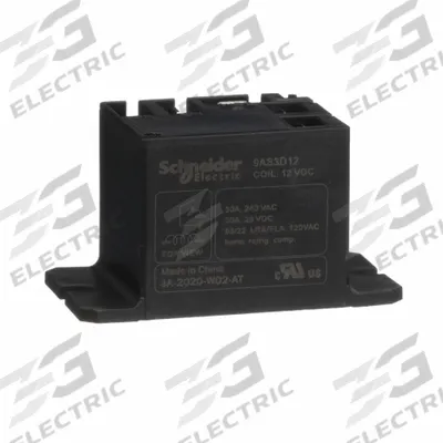 SCHNEIDER Enclosed Power Relay: Surface (Top Flange) Mounted, 12V DC, SPST-NO - Surface-Mounted Relays