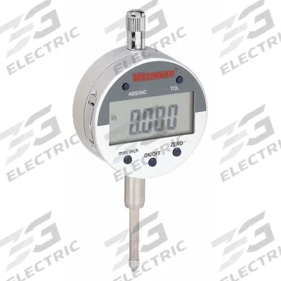 WESTWARD Digital Indicator: 0 in to 1 in /0 mm to 25.4 mm, Inch/Metric - Digital Indicators with Back Lug