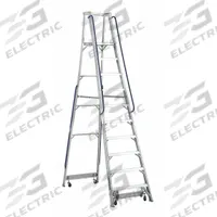 LOUISVILLE LADDER Platform Stepladder: 10 ft Ladder Size, Aluminum, 300 lb Load Capacity, 82 lb Wt (MPN AP5010). Key specifications — Brand: LOUISVILLE LADDER; Included Features: Casters.