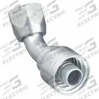 WEATHERHEAD Hydraulic Crimp Fitting: Steel x Steel, 45° Elbow, -8 For Hose Dash Size, JIC x Crimp (MPN 08Z-688). Key specifications — Fitting Gender: Female x Genderless; Fitting Connection Type: JIC x Crimp; Thread Size: 3/4"-16; For Hose Dash Size: -8; Brand: WEATHERHEAD.