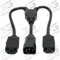 EATON TRIPP LITE Power Cord: 1 1/2 ft Cord Lg, Non-NEMA, 10 A Max Current, SJT (MPN P004-18N-2C13). Key specifications — Connection Type: Non-NEMA; Brand: EATON TRIPP LITE; Trade Designation: SJT; Product Type: Power Cord Splitter.