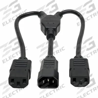 EATON TRIPP LITE Power Cord: 1 1/2 ft Cord Lg, Non-NEMA, 10 A Max Current - Power Cords & Splitters for PDUs