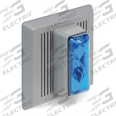 EDWARDS SIGNALING Horn Strobe: 24 V AC/24V DC, 5 1/2 in Overall Wd, 5 1/2 in Overall Lg - Horn Alarms with Strobe Light