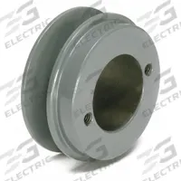 APPROVED VENDOR V-Belt Pulley: BK32, 1 Groove, 3.35 in OD, Bushed Bore, H/QT, Cast Iron. Key specifications — attr1318293: BK32; attr1318301: 3 in (5L, B); attr1318291: 4L, A, or AX.