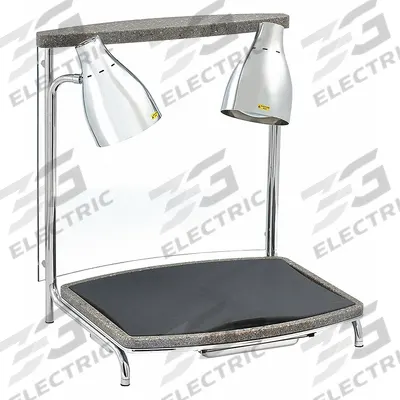 VOLLRATH Carving Station: 2 Lamps, Glass Lamp, Drip Pan Included, 22 in Overall Dp - Furnishings, Appliances and Hospitality