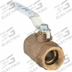 APOLLO Manual Two-Way Ball Valve: 1 1/2 in Size, Bronze, Straight, FNPT x FNPT, Std Port Ball Port (MPN 70LF14701). Key specifications — Brand: APOLLO; Handle: Lever.