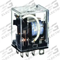 OMRON General Purpose Relay: Socket Mounted, 10 A Current Rating, 120V AC, DPDT, 8 Pins/Terminals (MPN LY2N-AC110/120). Key specifications — Brand: OMRON; Base Type: Square; Mounting Style: Plug-In; Pin Shape: Flat; Electrical Connection: Plug-In; Manufacturer Part Number: LY2N-AC110/120; Operating Current: 5 A at 24V DC (Inductive Load); Series: LY Series.