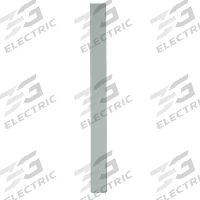 ASI GLOBAL PARTITIONS Partition Column: Steel, Powder-Coated, Gray, 82 in Ht, 8 in Wd - Pilasters for Bathroom Partitions