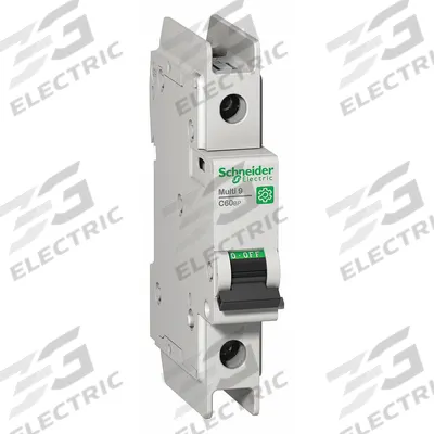 SCHNEIDER Miniature Circuit Breaker: 5 A Amps, 60V DC, 14kA at 120/240V AC - D-Curve, 1-Pole UL489 DIN Rail-Mount Miniature Circuit Breakers