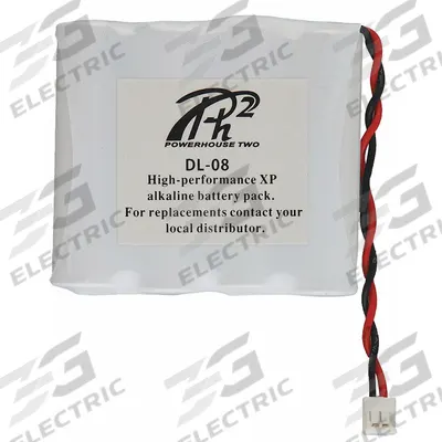 POWER XP Door Lock Battery Pack: 6V DC, 2,900 mAh Capacity, 2 in Ht - Fits Brand Saflok