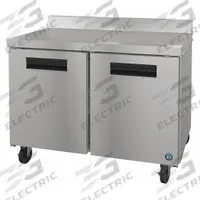 HOSHIZAKI Worktop Refrigerator: 12 cu ft, 40 in Ht, 31 in Dp, Yes Energy Star Compliant, 2 Doors (MPN WR48B). Key specifications — Control Type: Thermostatic; Energy Star Compliant: Yes; Brand: HOSHIZAKI.