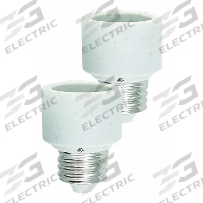 MIRACLE LED Socket Extender: Socket Extender, E26, 100 W Watt, White - Lampholders & Sockets