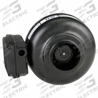 In-Line Duct Fan: 206 cfm Max., 5 in Duct, 85 W, 120V AC, 1 Ph, IP44, Galvanized Steel (MPN PV-125X). Key specifications — Includes: Mounting Bracket; Brand: SOLER & PALAU; Speed Controllable: Yes; High-Efficiency Motor: No; Nameplate Voltage: 120V AC; Number of Speeds: 1; Airflow @ 0.000 in SP - Range: 0 to 249 cfm; High-Efficiency Motor_Broad: Standard-Efficiency Motor.