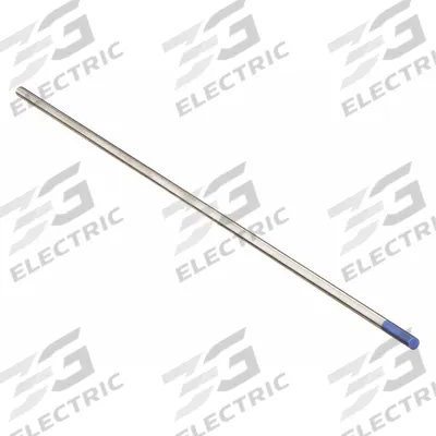MILLER ELECTRIC Tungsten Electrode: 2% Lanthanated, 3/32 in x 7 in, Blue, EWLa-2 - 2% Lanthanated Tungsten Electrodes
