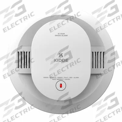 KIDDE Smoke Alarm: Smoke, 10 Year Sealed Battery, Battery Backup, Smoke Detector - Smoke Detectors
