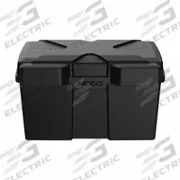 NOCO Battery Box: 24/27/31, Group 24/Group 27/Group 31 Fits Battery Size Group, 14 in Inside Lg (MPN BG31). Key specifications — Removable Lid: Yes; Closure Type: Snap; Brand: NOCO; Fits Battery Size Group: Group 31; Battery Box Material: Plastic.