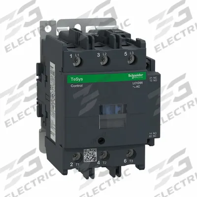 SCHNEIDER Magnetic Contactor: Non-Reversing, 3 Poles, 3NO Contacts, 95 A - Non-Reversing IEC Contactors