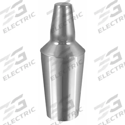 ITI Cobbler Shaker: 8 fl oz Capacity, 6 1/2 in Overall Ht, 3 Pieces, Stainless Steel - Furnishings, Appliances and Hospitality