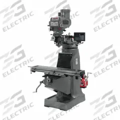 JET Vertical Milling Machine: JTM-4VS, 3 hp, 230/460V, Digital Readout/X-Axis Powerfeed (MPN 690087). Key specifications — attr1088193: JET; attr1099138: Variable; attr1088241: R8.