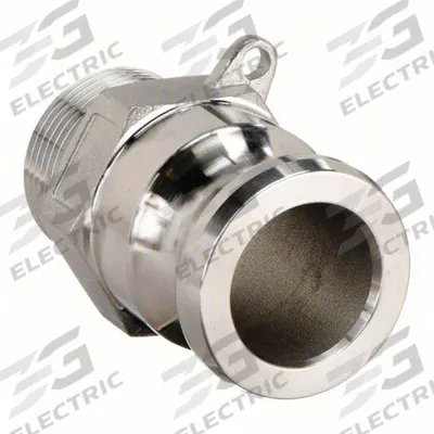 APPROVED VENDOR Cam and Groove Adapter: 2 in Coupling Size, 2 in -11-1/2 Thread Size - Type F Stainless Steel Cam & Groove Fittings