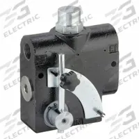 DELAVAN AG PUMPS Hydraulic Flow Control Valve: 16 gpm Max Flow Rate, 1/2 in NPT, 1/2 in NPT, Spool (MPN FC16Y). Key specifications — attr1018158: Manual; attr1018114: Lever; attr1018116: Cast Iron; attr1018117: DELAVAN AG PUMPS; attr1018137: Three-Way.