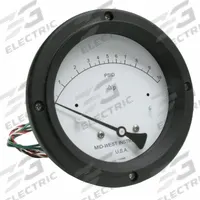 MIDWEST INSTRUMENT Differential Pressure Gauge & Switch: Back, 1/4 in NPT Female, 120, 4 1/2 in Dial (MPN 120SC-00-O-AA-10P). Key specifications — Sensor Type: Piston; Series: 120; Housing Material: 316 Stainless Steel; Certificate of Calibration: Not Included; Gauge Accuracy: ±3-2-3%.