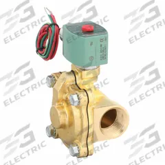 REDHAT Solenoid Valve: 2-Way, Normally Closed, 1 in Pipe Size, 24V AC, Watertight, High Flow (MPN 8210G004). Key specifications — Pipe Size: 1 in; Voltage: 24V AC; Brand: REDHAT; Coil Enclosure: Watertight.