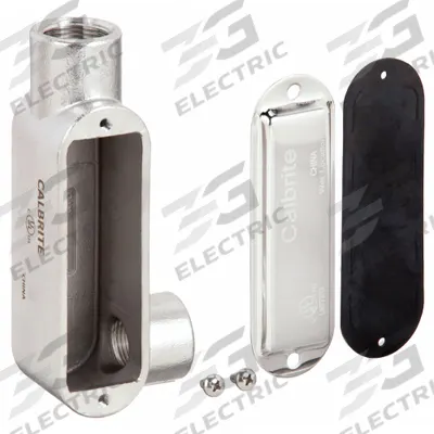CALBRITE Conduit Outlet Body: Stainless Steel, 1 in Trade Size, LR Body, 11 cu in Body Capacity - LR - 90° Elbow Type