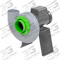 Plastec Blower: 6 in Wheel Dia, Direct Drive, Includes Drive Pack, 275 cfm, 1/3 hp, 230/460V AC (MPN P15ST4P033). Key specifications — Rotation: CCW; Brand: PLASTEC; Motor Housing Design: Totally Enclosed Motor; Nominal Voltage: 230/460V AC.