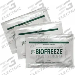 BIOFREEZE Topical Pain Gel: Menthol, 5 g Size (MPN 3111). Key specifications — Manufacturer Part Number: 3111; Concentration: Menthol: 5%; Brand: BIOFREEZE; Purpose: Pain Relief; Format: Gel; Product Type: Topical Pain Relief; Unitized: Unitized; Unit Package Type: Packets.
