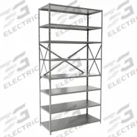HALLOWELL Metal Shelving: Standalone, Medium-Duty, 48 in x 18 in, 84 in Overall Ht, 8 Shelves (MPN F4713-18HG). Key specifications — Frame Material: Steel; Shelving Material: Steel; Assembled: Unassembled; Color: Gray; Brand: HALLOWELL.