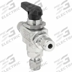 HAM-LET Manual Three-Way Ball Valve: 6 mm, 316 Stainless Steel, L Flow, Full Port Ball Port, Lever (MPN H-6800-SS-L-6MM-PST). Key specifications — Brand: HAM-LET; Handle: Lever.