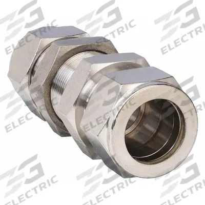 PARKER Compression Fitting Union: 3/4 in OD x 3/4 in OD Fitting Size - Double-Ferrule Stainless Steel Fittings