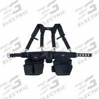 BUCKET BOSS Tool Rig: 52 in Waist Size, Pockets 19, Padded (MPN 57100). Key specifications — Brand: BUCKET BOSS; Padded: Padded; Belt Color: Black; Primary Application: General Purpose.